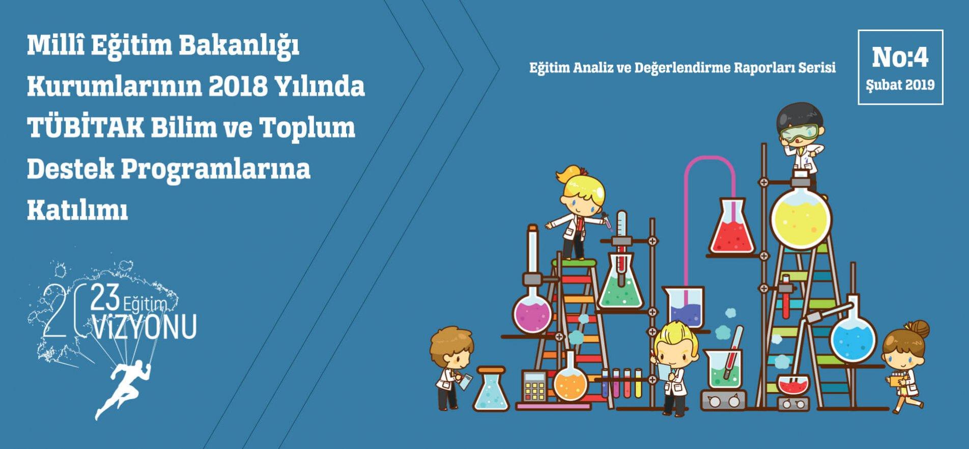 4- Millî Eğitim Bakanlığı Kurumlarının 2018 Yılında TÜBİTAK Bilim ve Toplum Destek Programlarına Katılımı